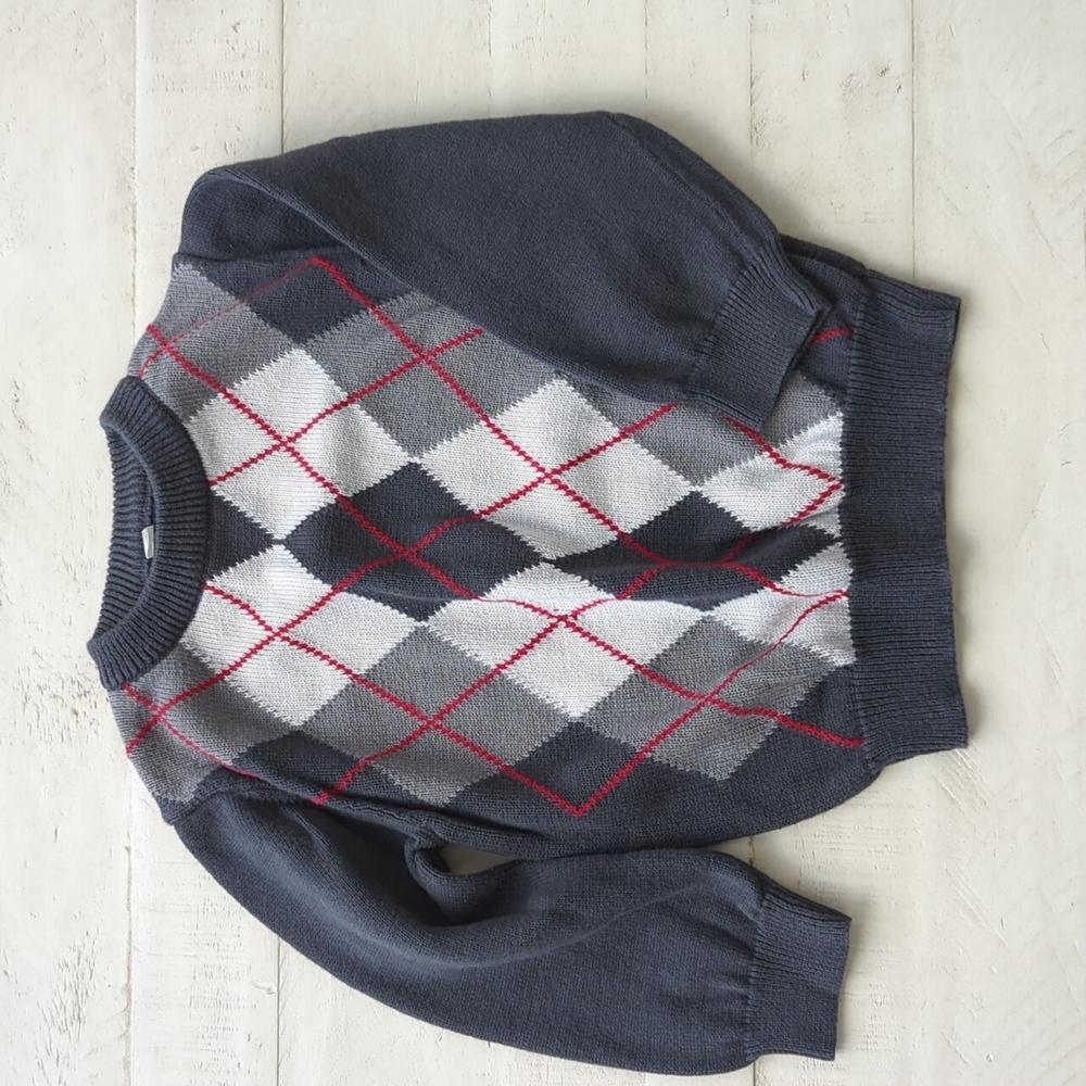 2T Cherokee argyle sweater